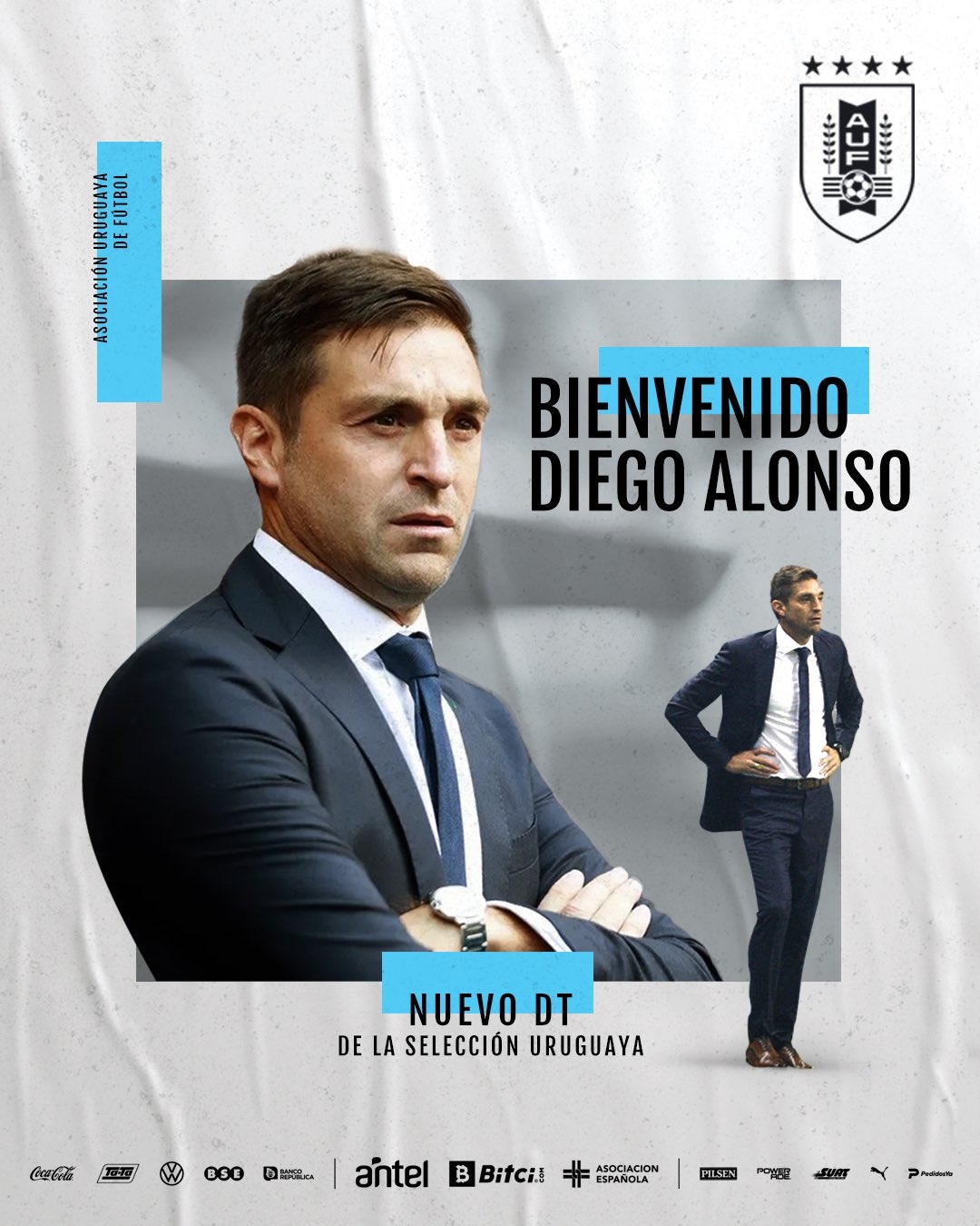 Diego Alonso es nombrado nuevo director técnico de la Selección de Uruguay