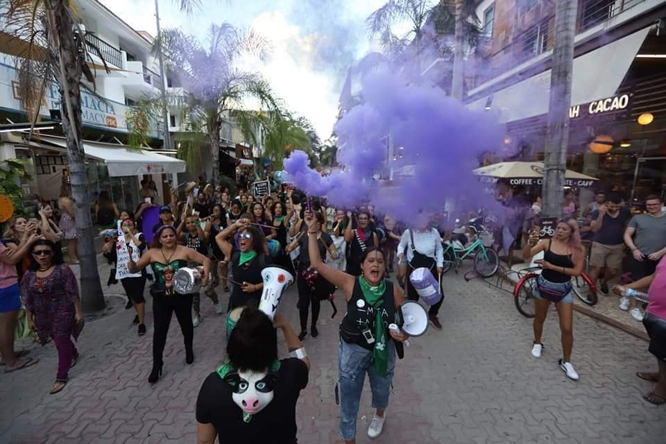 La colectiva feminista de Playa del Carmen repudió que una mejor haya sido víctima de trata de personas en Cancún