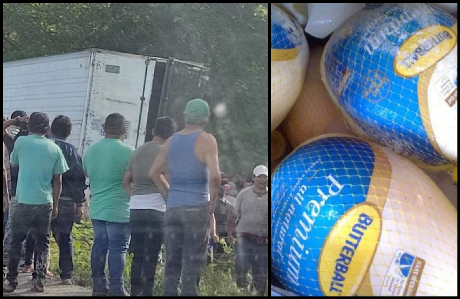 Rapiñan tráiler cargado de pavos sobre la carretera Sabancuy-Champotón