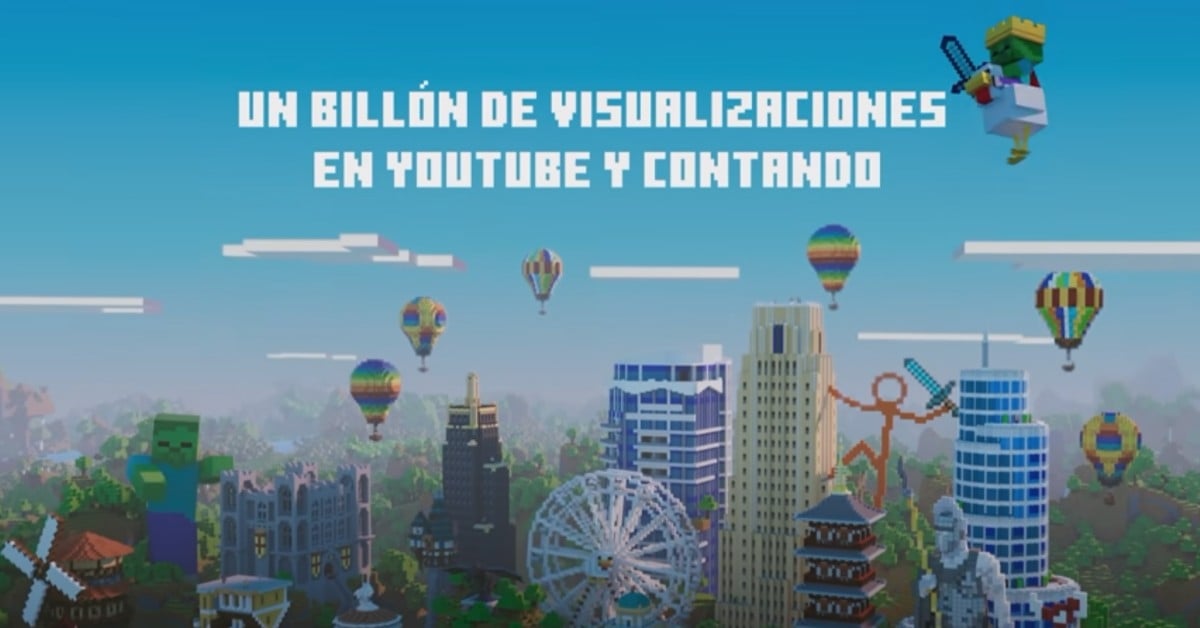 ¡Un billón de vistas! Minecraft logra récord en YouTube