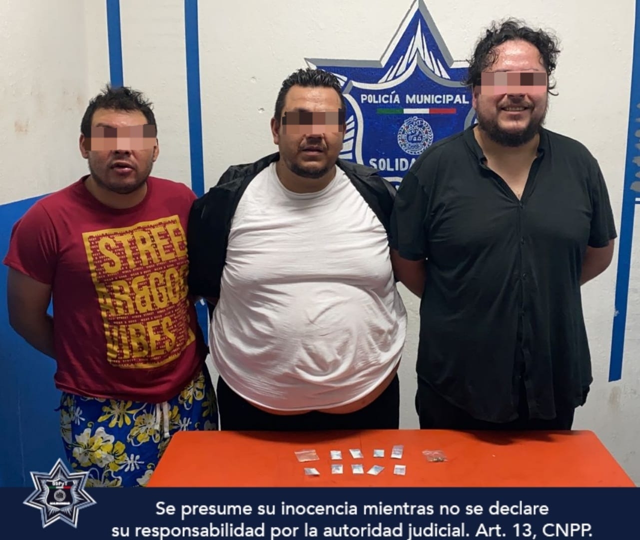 Capturan a tres hombres con droga en arenales de Playa del Carmen