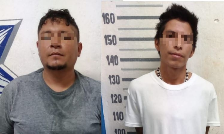 Capturan a dos hombres con más de 20 dosis de drogas en Playa del Carmen