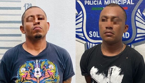 Capturan a dos hombres con más de 10 dosis de droga en Playa del Carmen