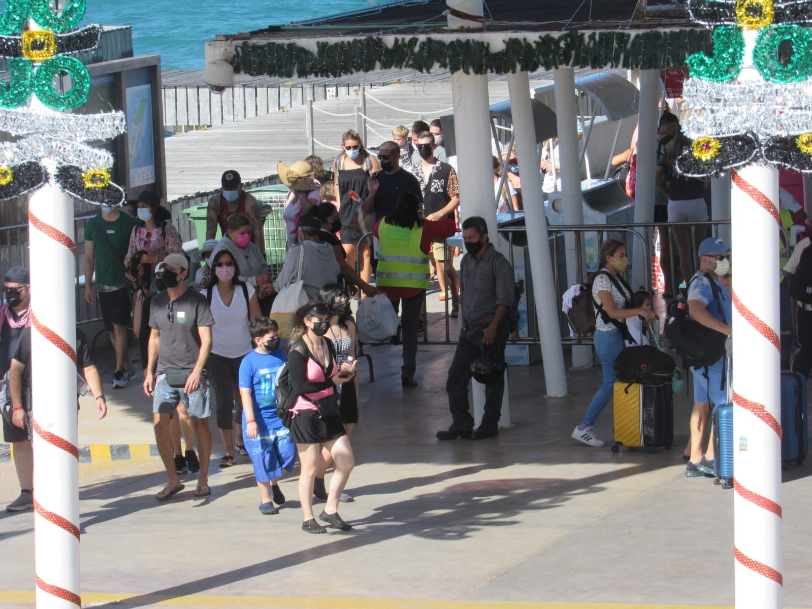 Aumenta flujo de turistas en la Isla de Cozumel a dos días de Noche Buena: VIDEO