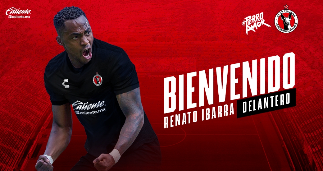 Renato Ibarra es el tercer fichaje de los Xolos. Imagen: Twitter @Xolos 
