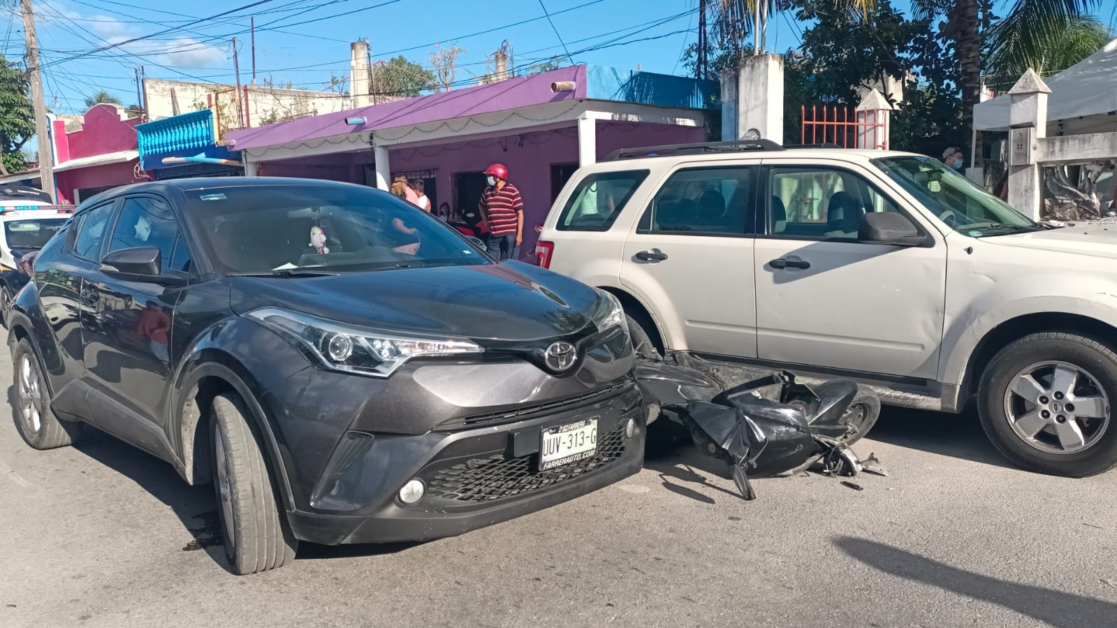 El responsable fue trasladado a las instalaciones de Seguridad Pública donde quedó a disposición del juez calificador