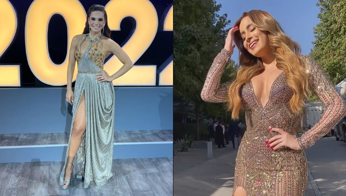 Tania Rincón y Cynthia Rodríguez: Los looks de las conductoras de Televisa y TV Azteca en Año Nuevo