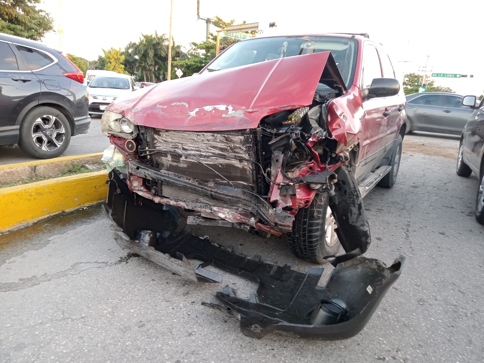 Accidentes viales dejan siete personas heridas en Cancún