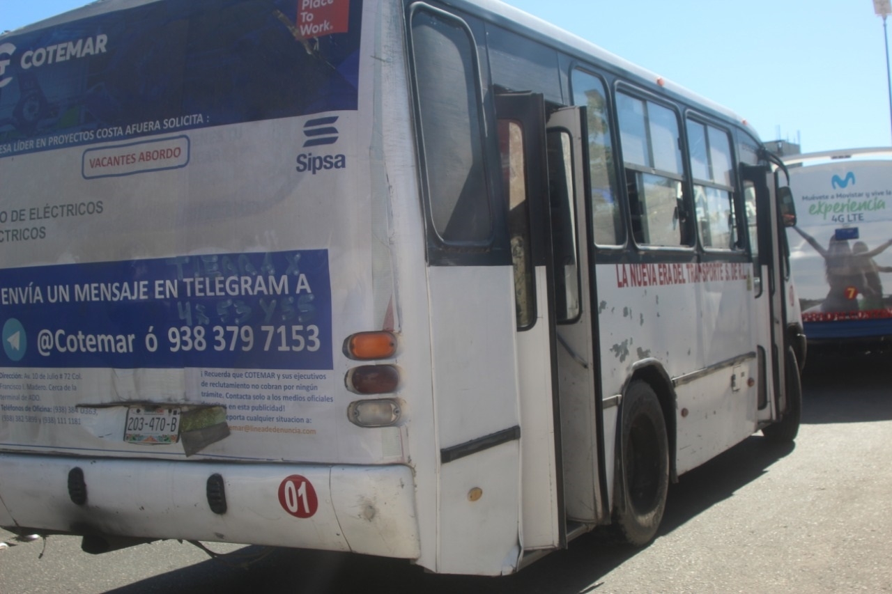Camioneros de Ciudad del Carmen en crisis al no haber aumento en el pasaje