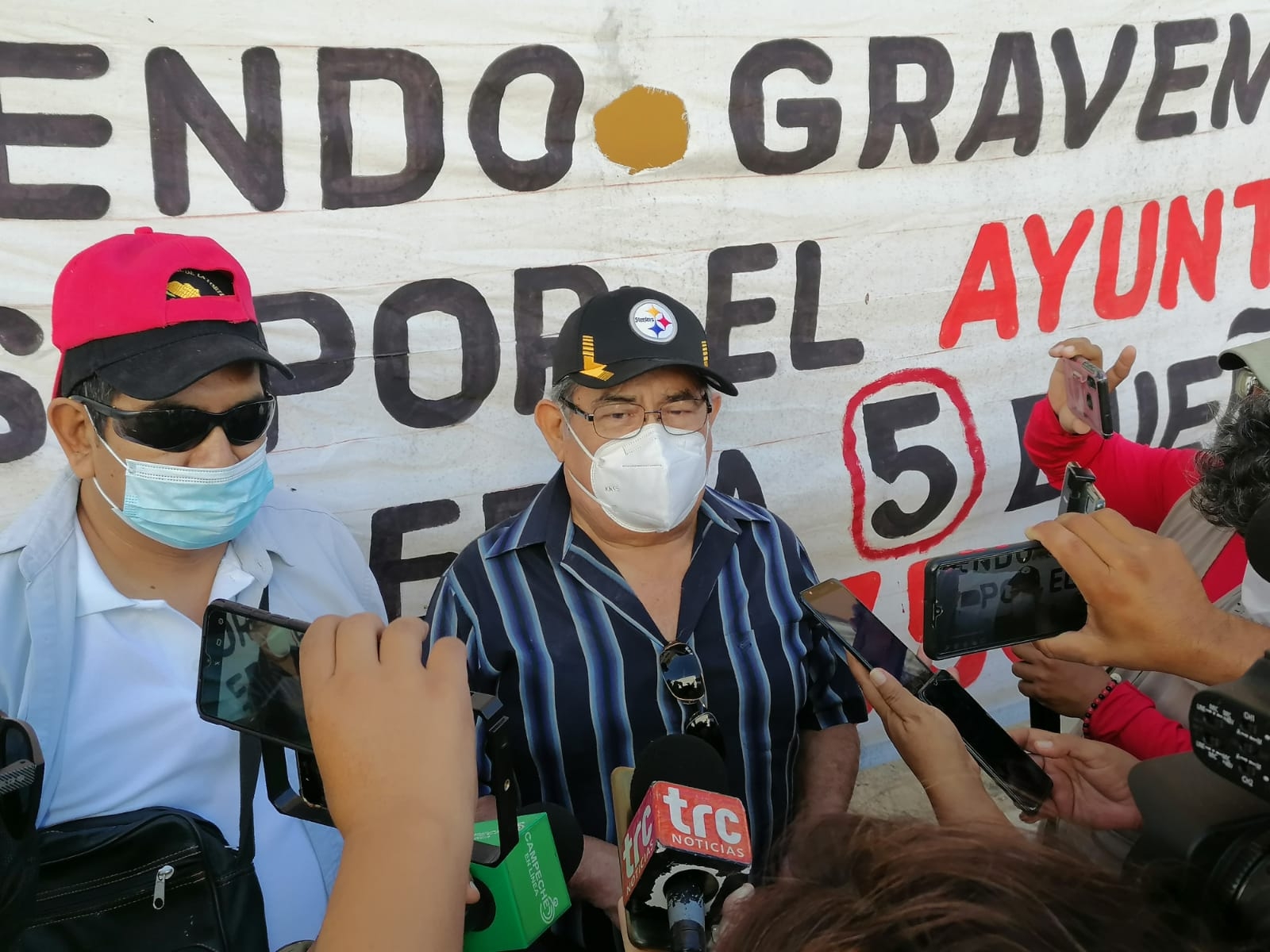 Empresarios de la tortilla mantienen manifestación contra moto repartidores en Campeche