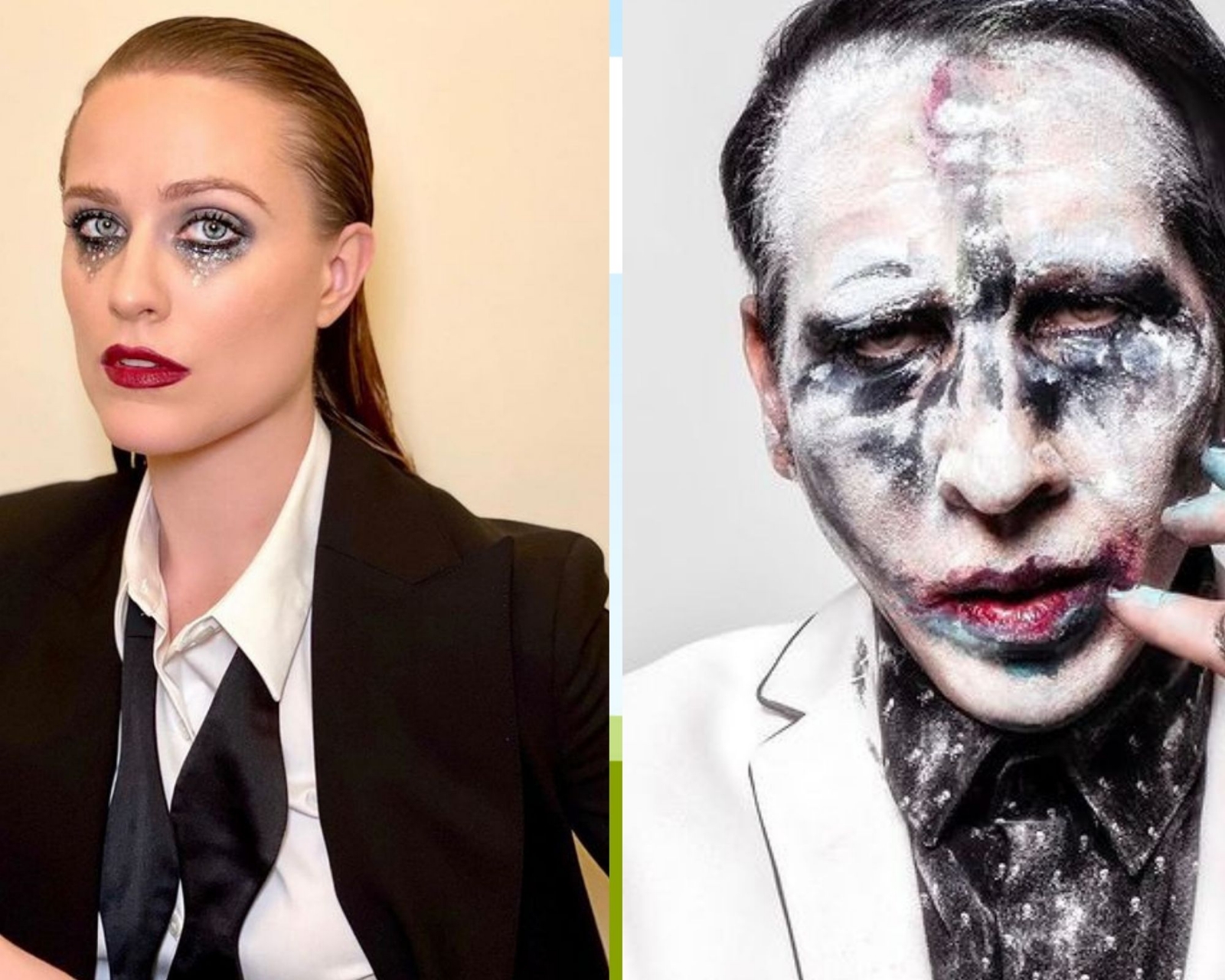 Evan Rachel Wood y Marilyn Manson.