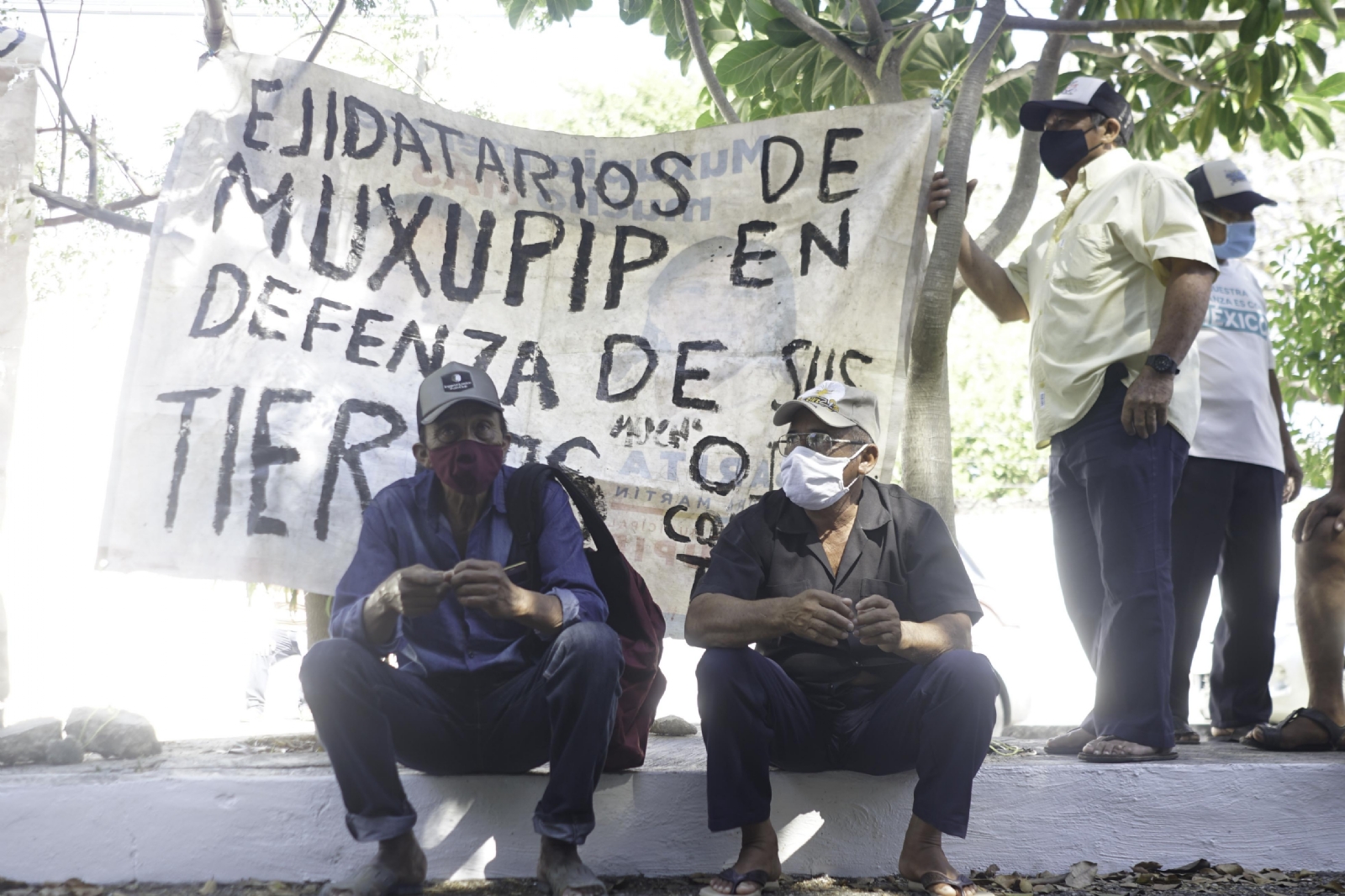 Los campesinos señalaron que la movilización para exigir la nulidad de la asamblea fue por la defensa de su patrimonio