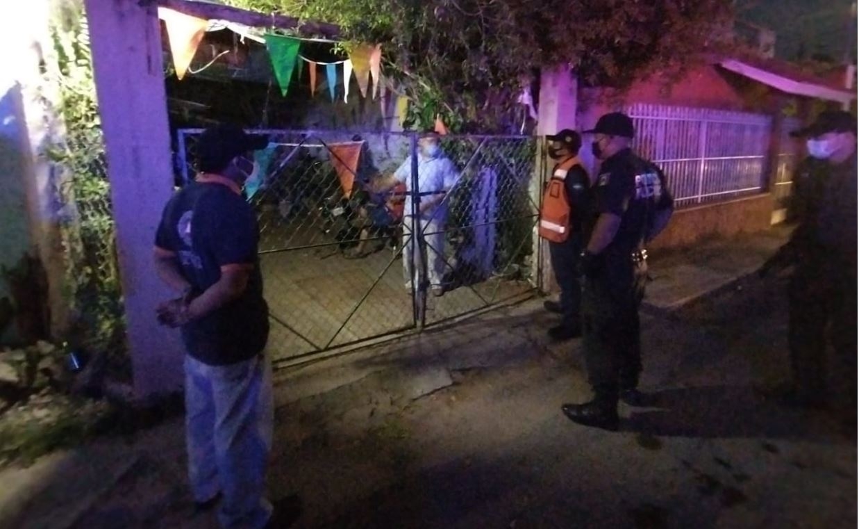 El domingo se reportó una fiesta en un domicilio particular de la calle 55 entre 58 y 60 de la colonia San Francisco