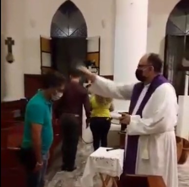 La misa se llevó a cabo en la Catedral del Sagrado Corazón de Jesús en Chetumal