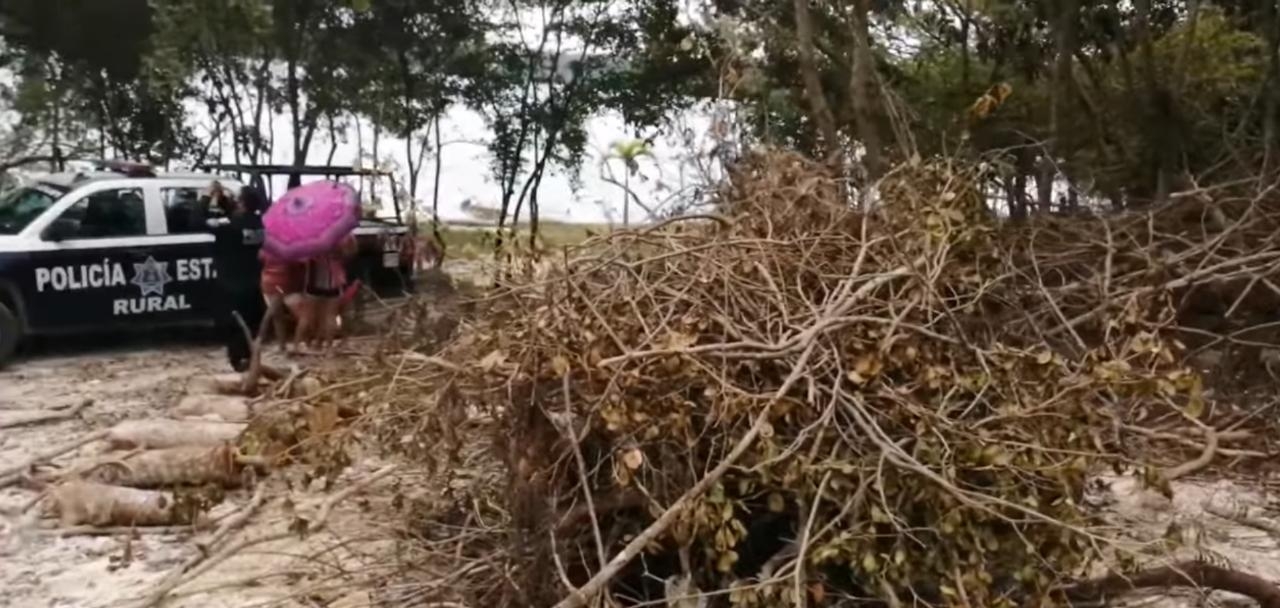 Las autoridades federales no han acudido a la zona para suspender esta obra