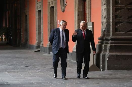 Alberto Fernández recorre junto con AMLO el Palacio Nacional: FOTOS