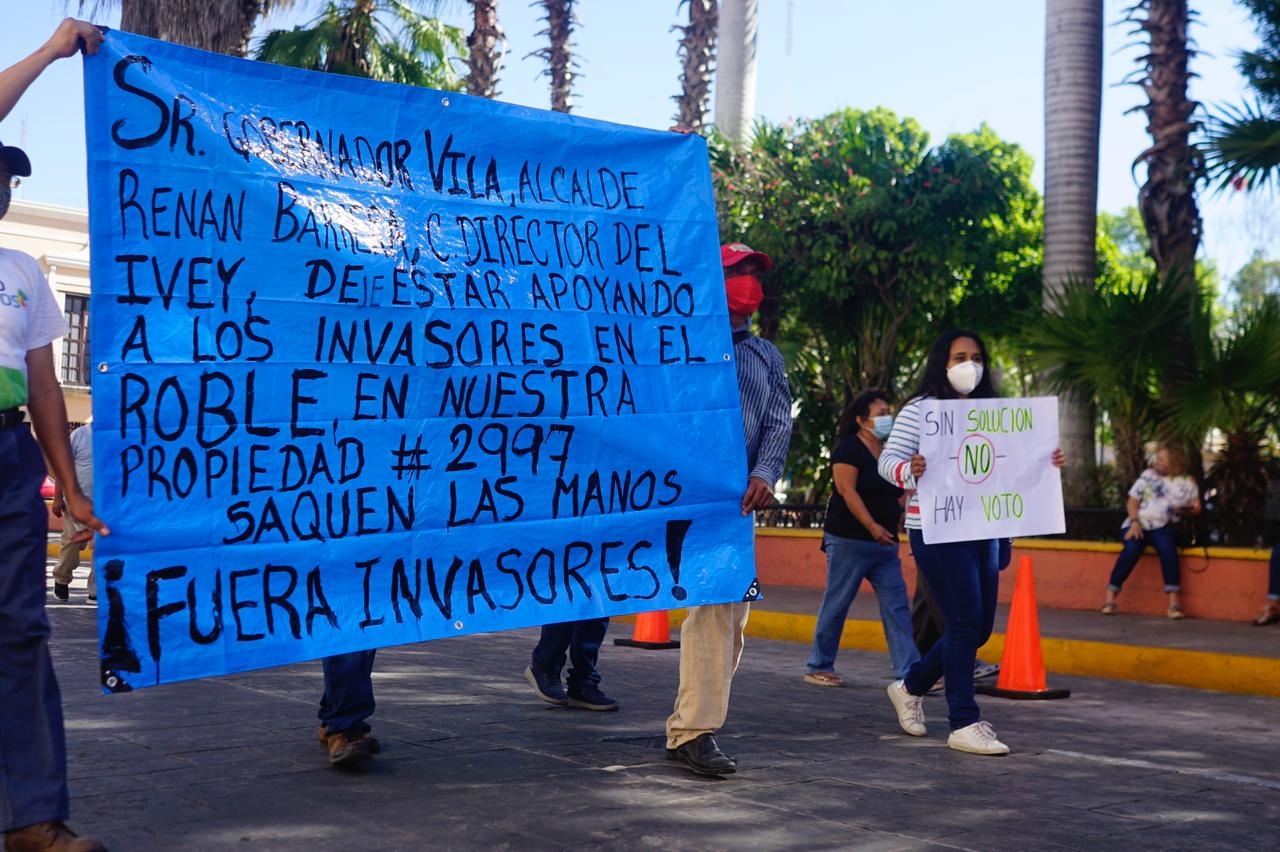 Ejidatarios de Cinco Colonias piden retirar invasores en Mérida