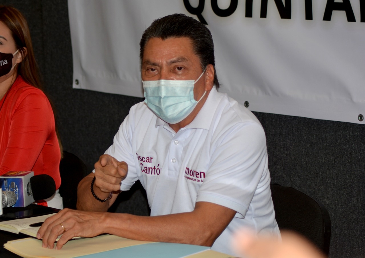 Óscar Cantón Zetina pide a gobernador no meter manos en elecciones.