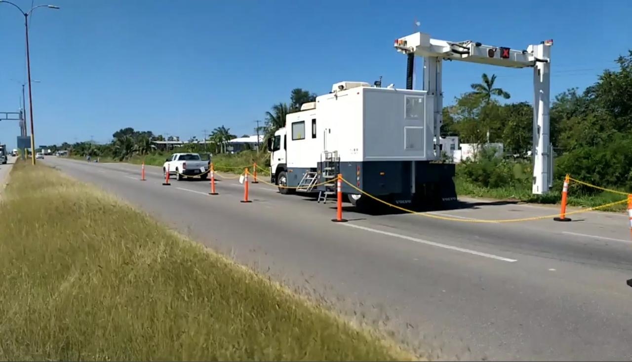 Instalan punto de revisión en la carretera Chetumal-Bacalar