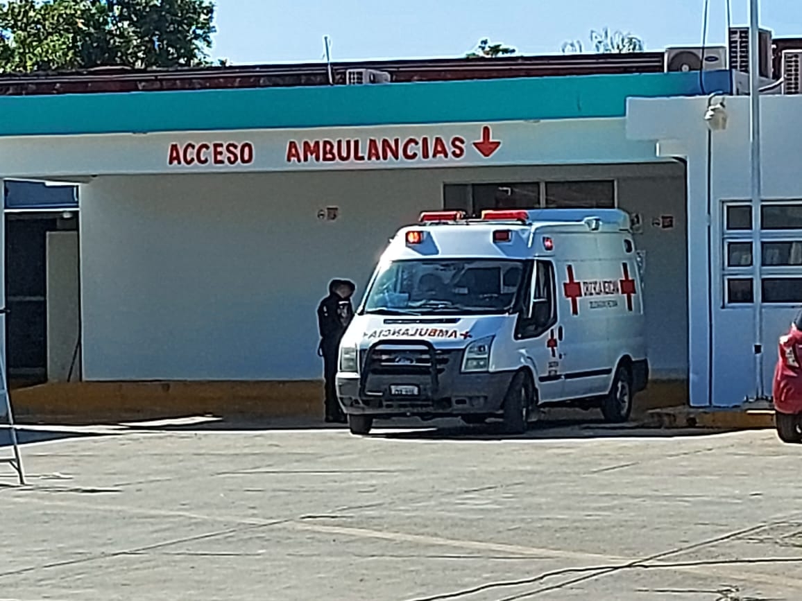 Fue llevado al Hospital General de Chetumal