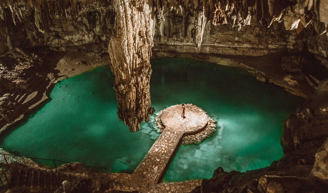 Cenote suytún, una locación de película en Valladolid