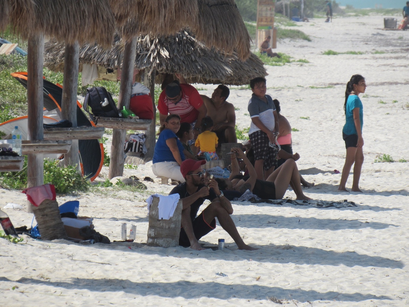 Se registró una alta afluencia de visitantes en la playa