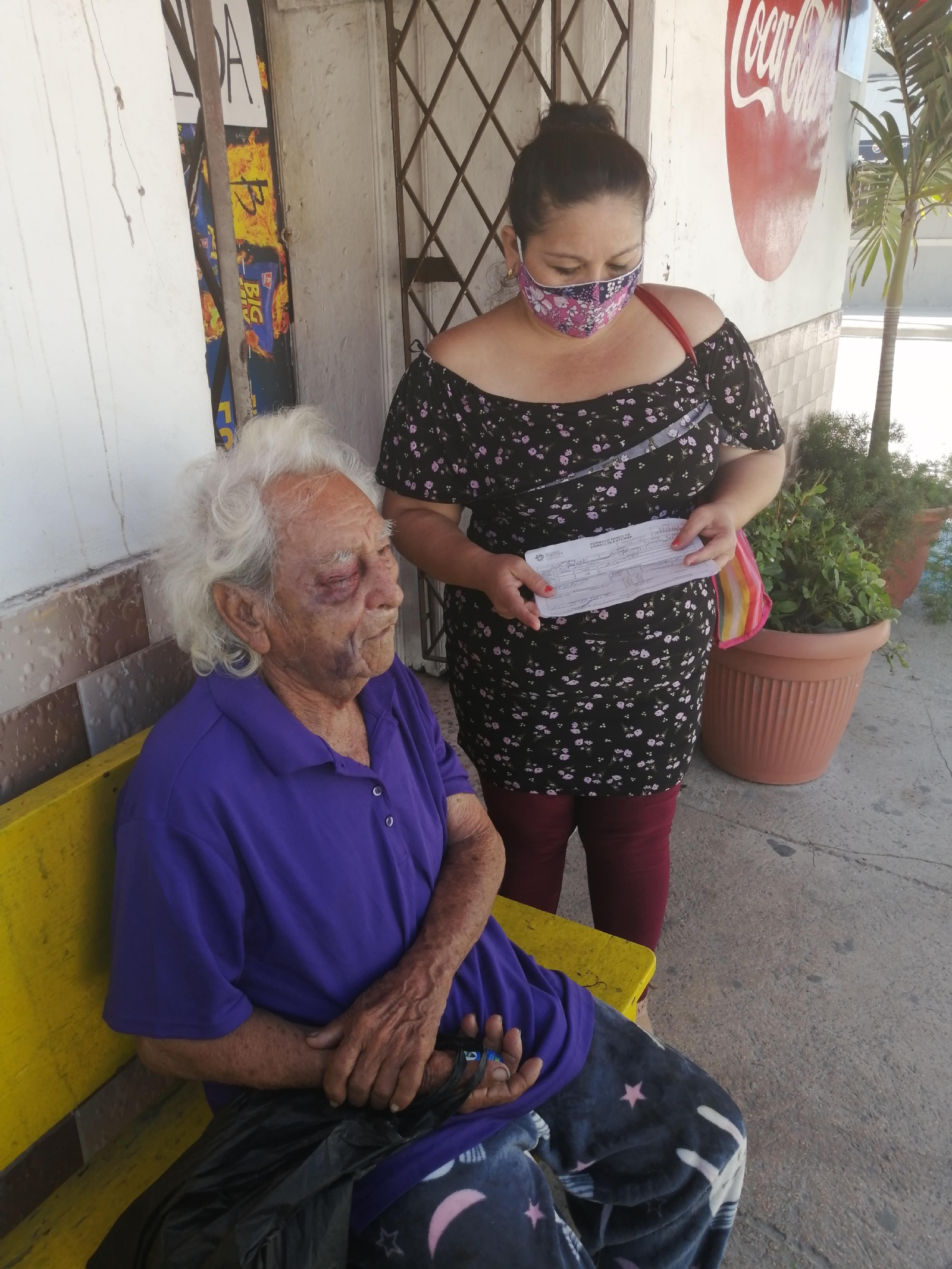 Abuelito es agredido por asaltantes en Progreso