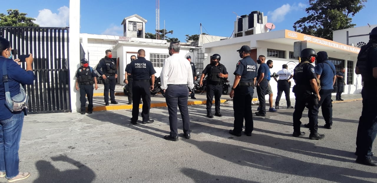 Policías exigen la destitución del subdirector de Seguridad Pública en Cozumel