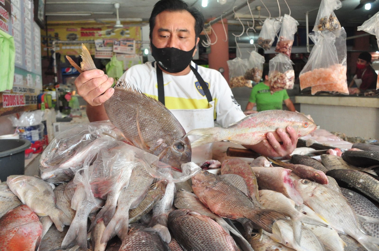 Exhiben 'estafa pesquera' en restaurantes y comercios de Mérida