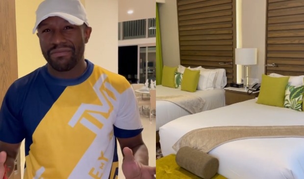 Floyd Mayweather Jr presume lujosa suite en Cancún: VIDEO