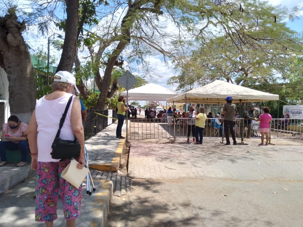 Concluye la vacunación de abuelitos en Kanasín, Yucatán: VIDEO