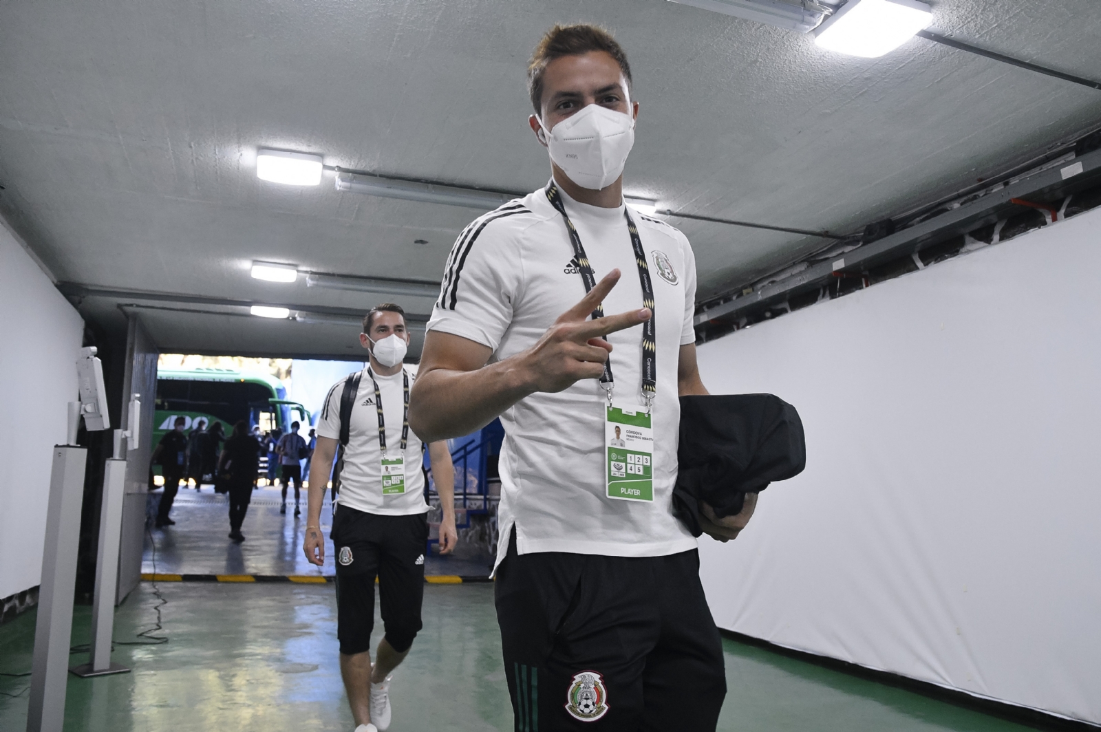 La Selección llegando al Estadio Jalisco