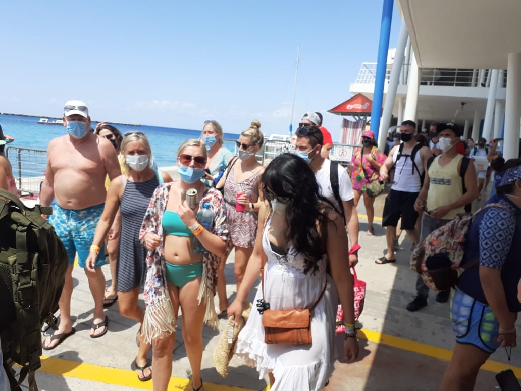 Se espera que en el transcurso del día aumente el flujo de turistas a la isla