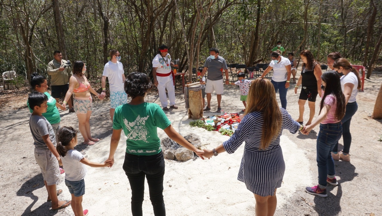 Con ritual maya dan la bienvenida a la Primavera en Campeche