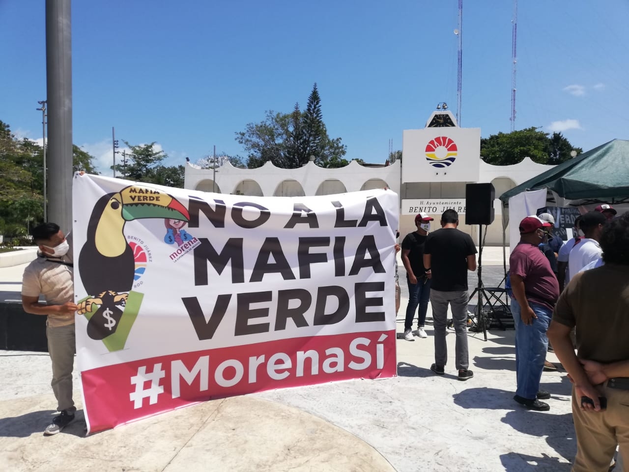 Morenistas en cancún acusan de impositivo al Partido Verde: VIDEO