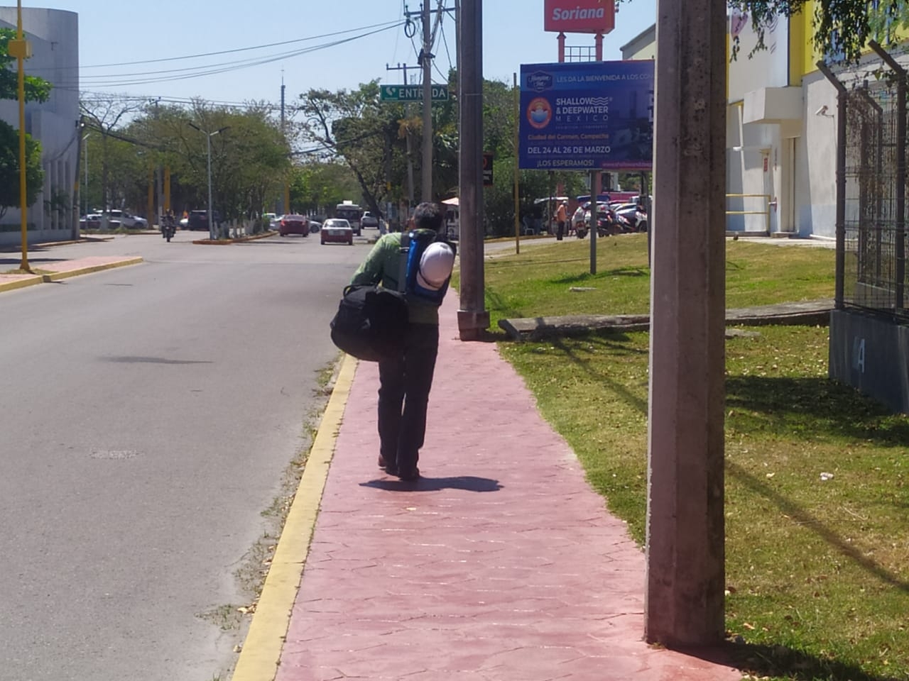 El trabajador arribó al aeropuerto de Ciudad del Carmen