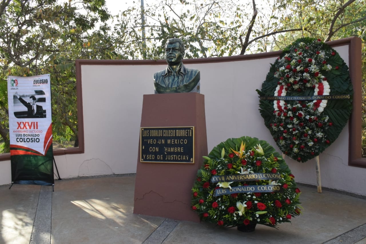 Busto de Luis Donaldo Colosio en la ciudad de Culiacán