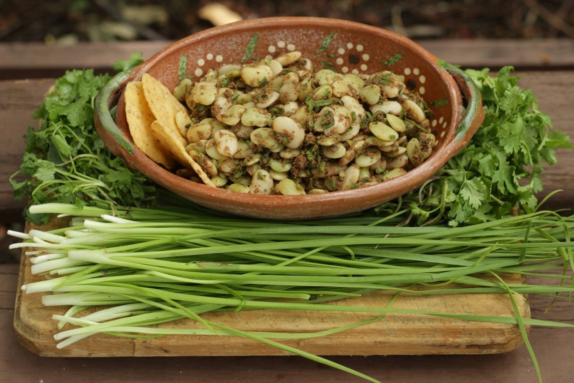 La comida se prepara sólo durante la temporada que abarca de diciembre a marzo, pues las semillas están tiernas