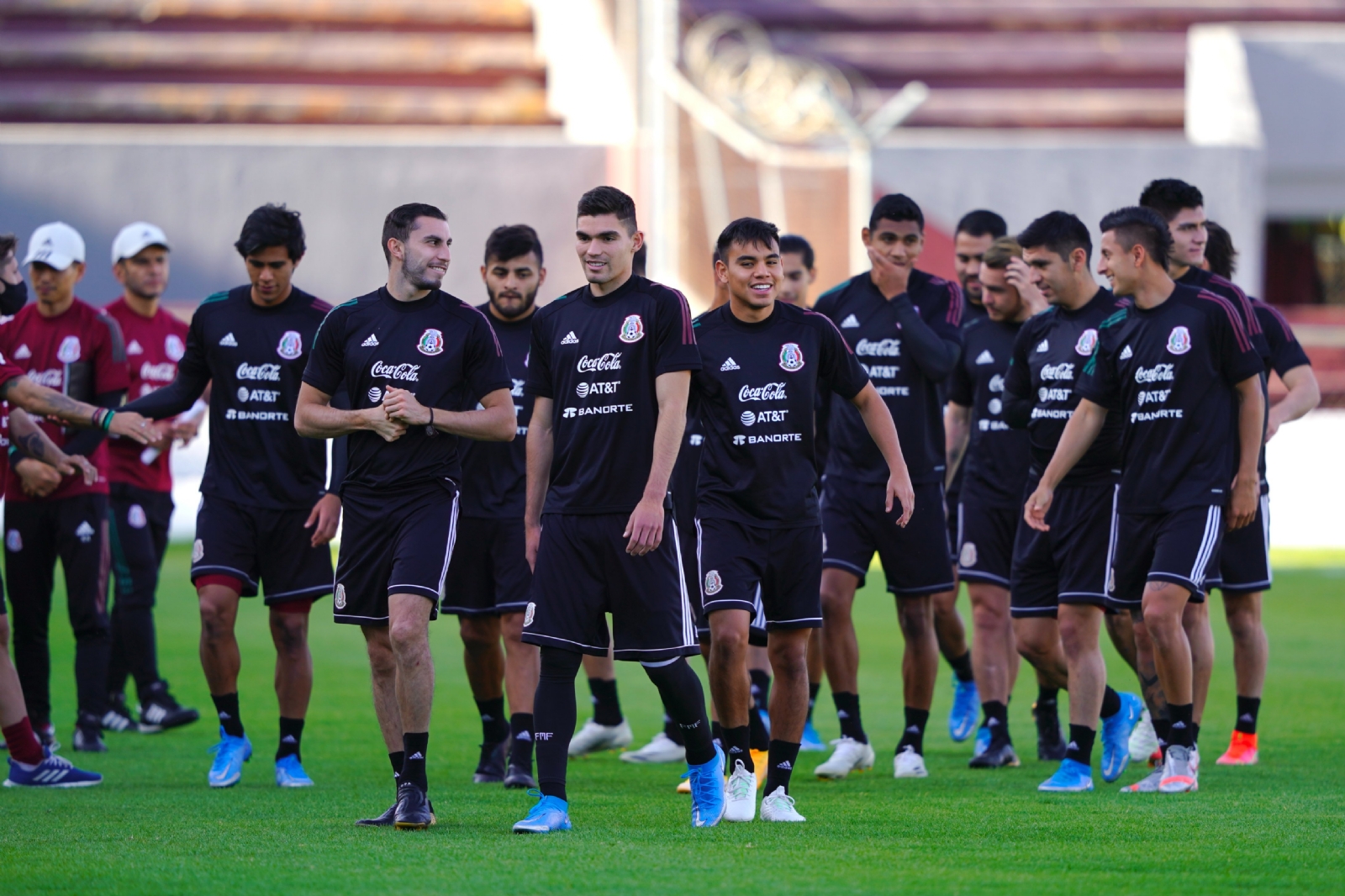 Selección mexicana antes del partido