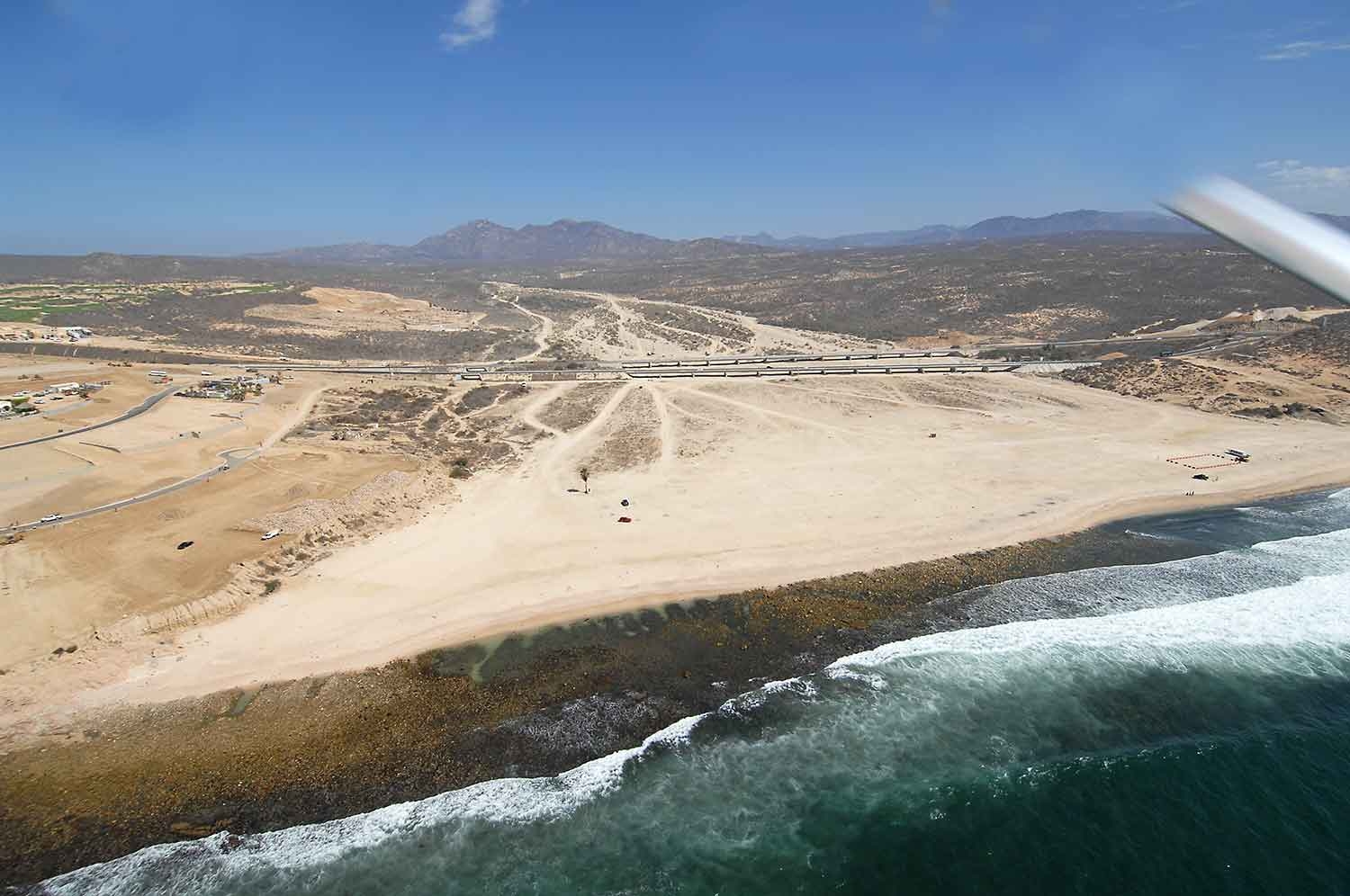 Esta es la desembocadura al mar del arroyo 'El Tule'