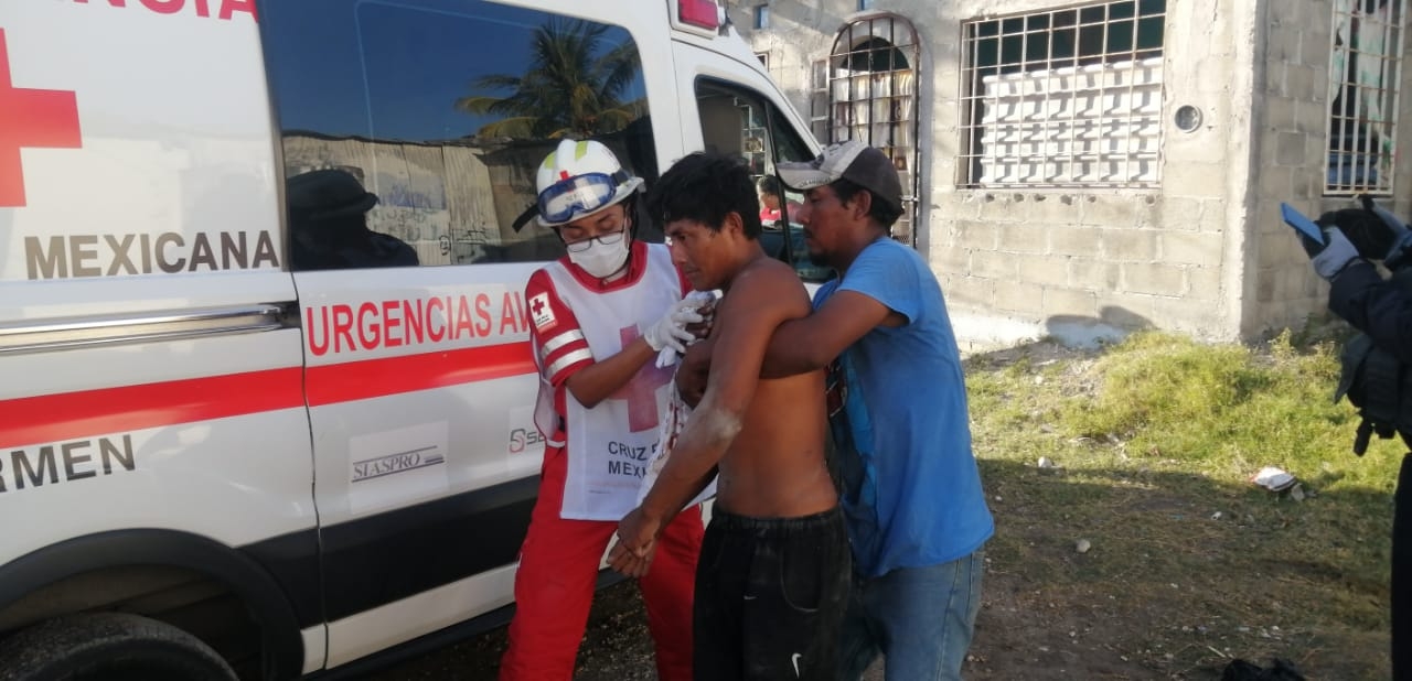 Hilario García Pérez fue apuñalado en el brazo derecho