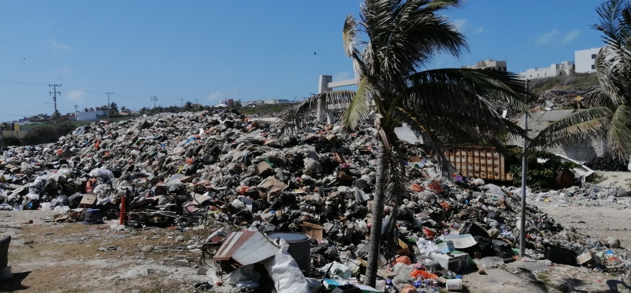 Aumento de residuos solidos afecta a Punta Sur en Isla Mujeres