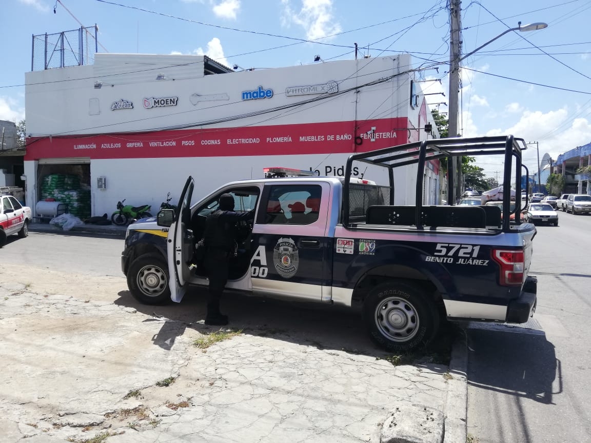 Al lugar de los hechos llegaron policías preventivos