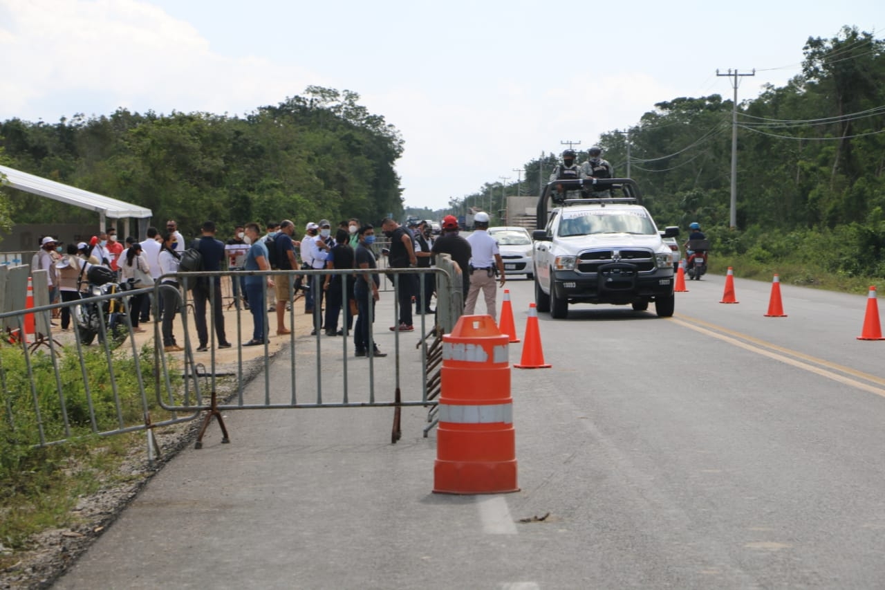 La Guardia Nacional asegura el lugar