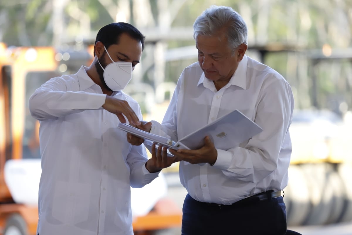 López Obrador acudió a Yucatán para supervisar los avances de las obras del Tren Maya