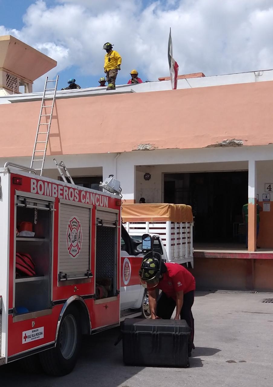 Trabajador se electrocuta en antigua central de abastos de Cancún