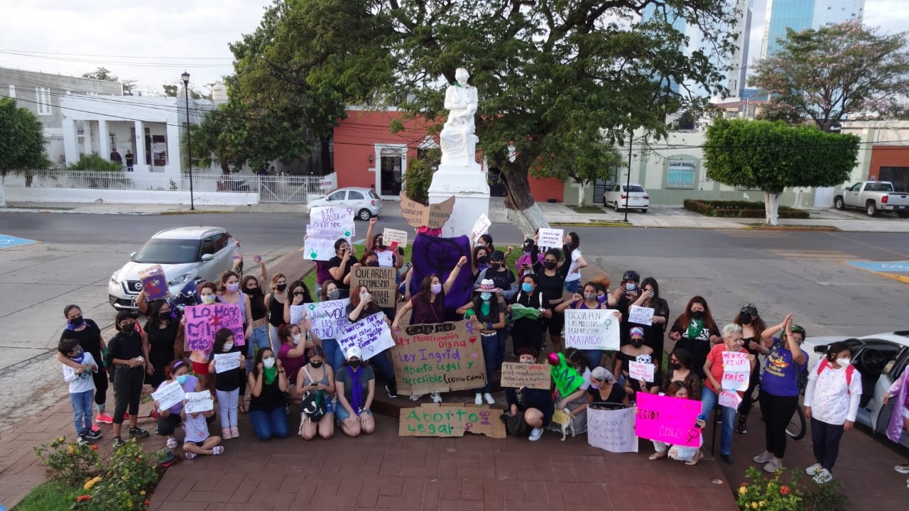 #8M2021 En Campeche, mujeres marcharon para rechazar la violencia de género