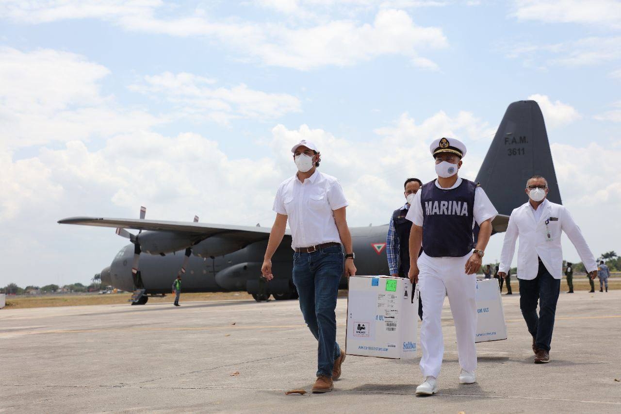 Arribó a Yucatán un nuevo lote con 8,190 vacunas contra el COVID-19