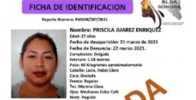 Priscila ya no regresó a casa luego de ir a una cita de Tinder