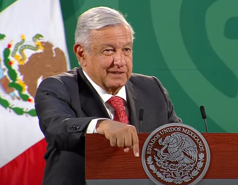 AMLO, durante su conferencia matutina